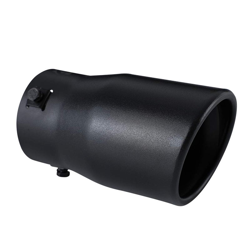 TriTrust Exhaust Tip, 2-2.75 inch inlet adjustable, Fit 2''/2.25''/2.5''/2.75'' Outer diameter Tailpipe, 3.5''Outlet 6''Long Muffler Tip, Black Powder Coated Stainless Steel Tail Tip - Image 5